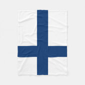 Finse vlag fleece deken (Voorkant)