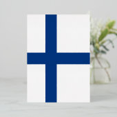 Finse vlag folie uitnodiging (Staand Voorkant)