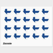 Finse vlag hart sticker (Vel)