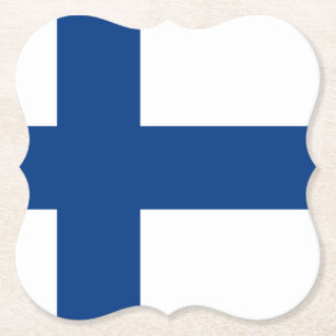 Finse vlag kartonnen onderzetters