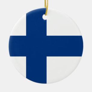 Finse vlag keramisch ornament