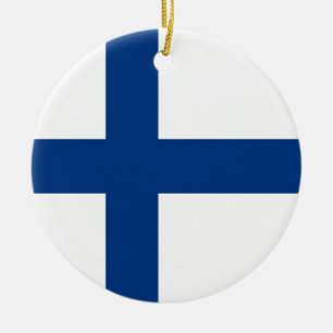 Finse vlag keramisch ornament