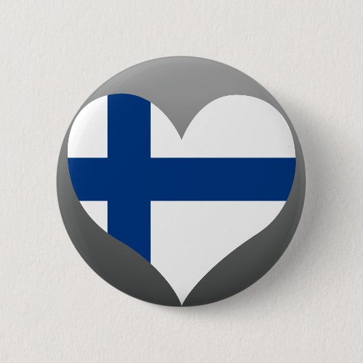 Finse vlag kopen ronde button 5,7 cm (Voorkant)
