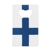 Finse vlag kredietkaart flessenopener (Voorkant)