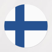 Finse vlag labels (Design 2)