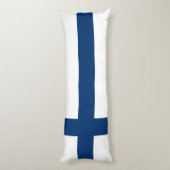 Finse vlag lichaamskussen (Achterkant (Verticaal))