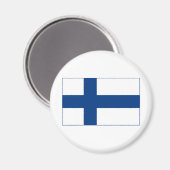 Finse vlag magneet (Voorkant / Achterkant)