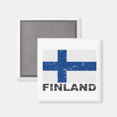 Finse  vlag magneet (Voorkant / Achterkant)