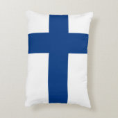 Finse vlag Patriottisch Accent Kussen (Achterkant (Verticaal))