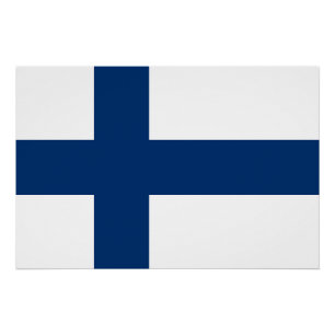 Finse vlag perfect poster