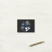 Finse vlag post-it® notes (Op bureau)