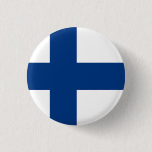 Finse vlag ronde button 3,2 cm