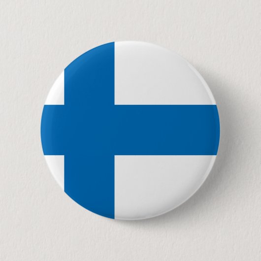 Finse vlag ronde button 5,7 cm (Voorkant)