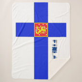 Finse vlag sherpa deken (Voorkant)