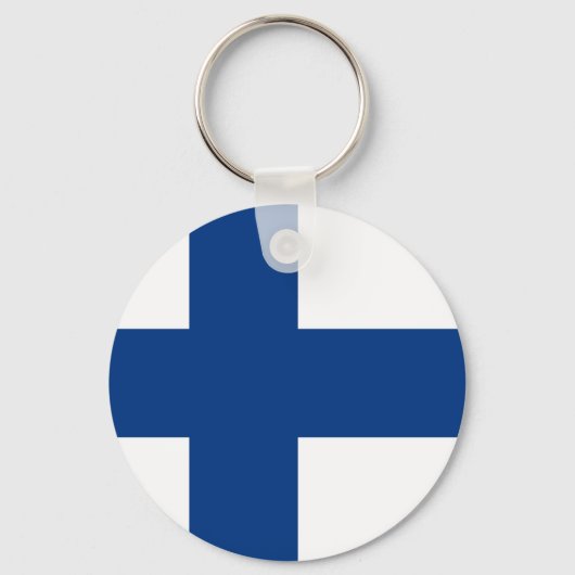Finse vlag sleutelhanger (Voorkant)