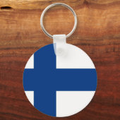 Finse vlag sleutelhanger (Voorkant)