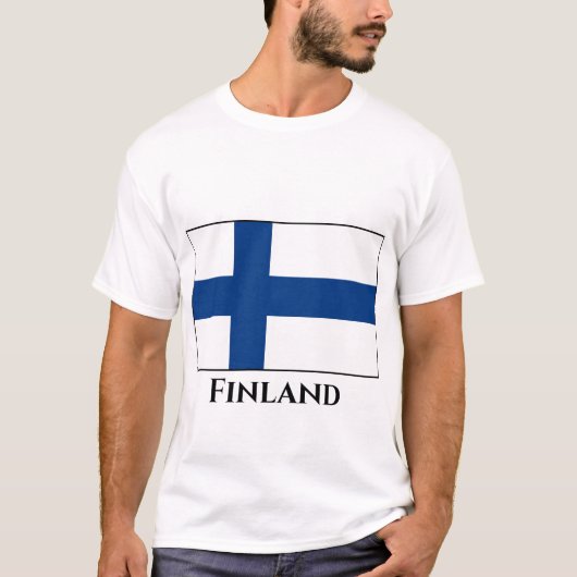 Finse vlag t-shirt (Voorkant)