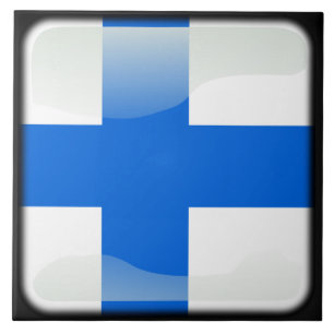 Finse vlag tegeltje