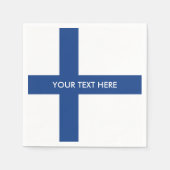 Finse vlag van Finland custom party servetten (Voorkant)