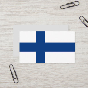 Finse vlag visitekaartje