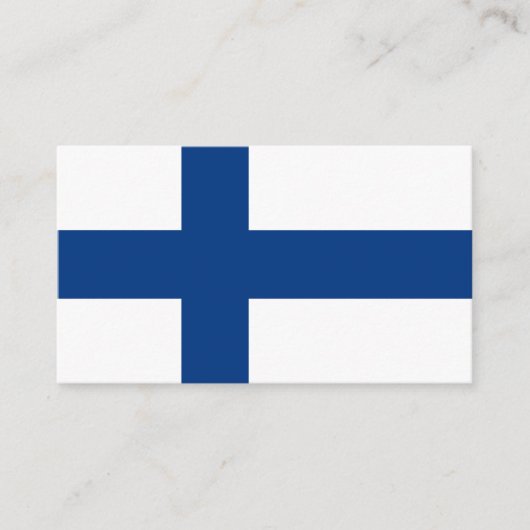 Finse vlag visitekaartje (Voorkant)
