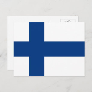 Finse vlag, vlag van Finland Briefkaart