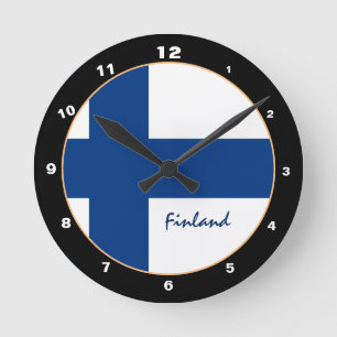 Finse vlag voor patriottisch gebruik, Finland, thu Ronde Klok