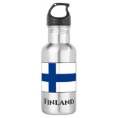 Finse vlag waterfles  (Voorkant)