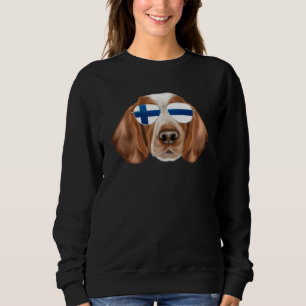 Finse Vlag Welsh Springer Spaniel Hond Finland Po Trui