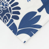 Finse volkskunst patroon fleece deken (Hoek)