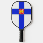 Finse wapenmantel pickleball paddle (Achterkant)