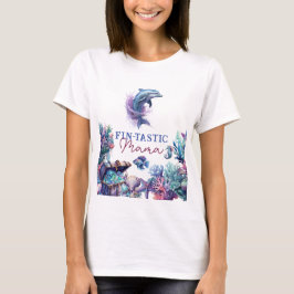 Fintastic een moderne rustieke Waterverf Baby show T-shirt