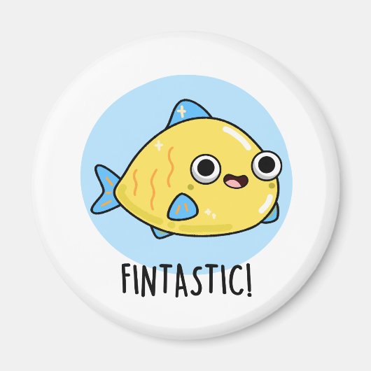 Fintastic Funny Fish Pun Magneet (Voorkant)