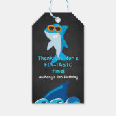Fintastic tijd... Shark dank u cadeau Labels Cadeaulabel (Voorkant)