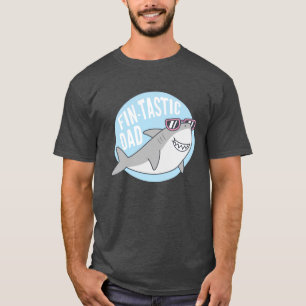 Fintastische Vader Haai Grappige Pun T-Shirt