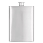 Fiole classique en acier inoxydable (devant)