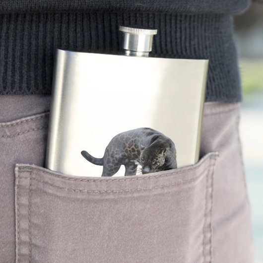 Fiole classique en acier inoxydable Jaguar Diablo (En situation)
