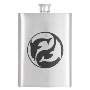Fiole de dauphins de Yin Yang