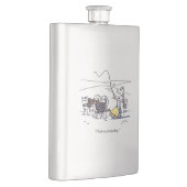 Fiole en acier inoxydable de Chien chou (Droite)