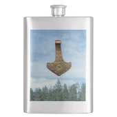 Fiole en acier inoxydable Gold Thor Hammer (devant)