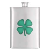 Fiole en acier inoxydable Lucky 4 Leaf Irish Clove (devant)