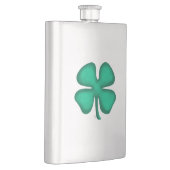 Fiole en acier inoxydable Lucky 4 Leaf Irish Clove (Droite)