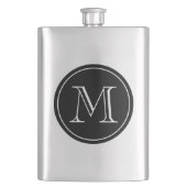 Fiole en acier inoxydable paraphée monogrammée per (devant)