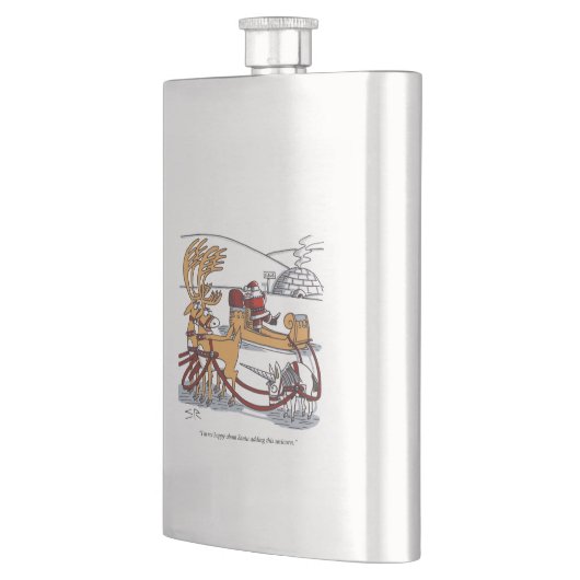 Fiole en acier inoxydable Unicorn Reindeer (Gauche)