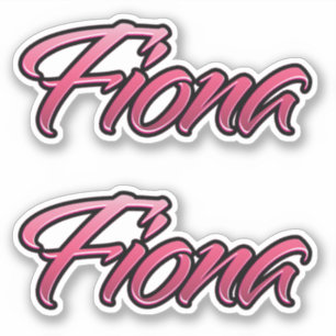 Fiona autocollant rose délavé Stickerset