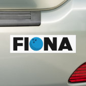 Fiona bowling bumpersticker (Op auto)