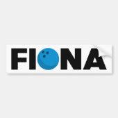 Fiona bowling bumpersticker (Voorkant)