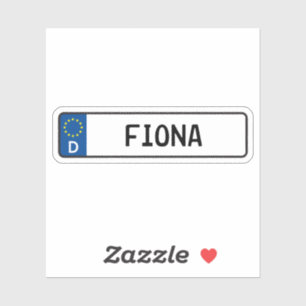 Fiona Duits Bord van het Autorijbewijs Sticker