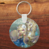 "Fiona en de Unicorn"-Sleutelhanger Sleutelhanger (Voorkant)