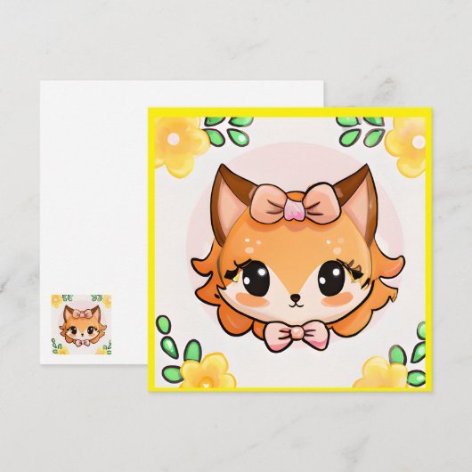 Fiona Fox   Kaart (Voorkant / Achterkant)